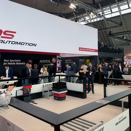 [Translate to English (Great Britain):] Logimat2026 DS Automotion Messestand